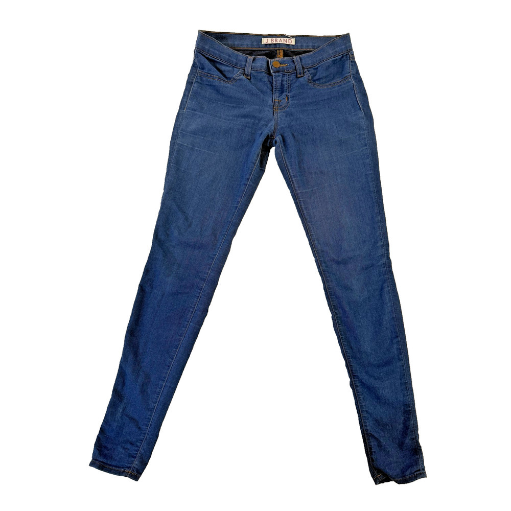 J Brand Jeans Womens 26 Blue Skinny Stretch Denim‎ Classic Mid Rise Fitted Pants